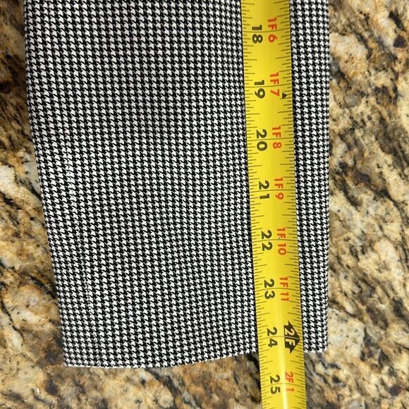 Antonio Melani Houndstooth Black And White Single Button Closure Blazer Size 14 - Picture 9 of 10